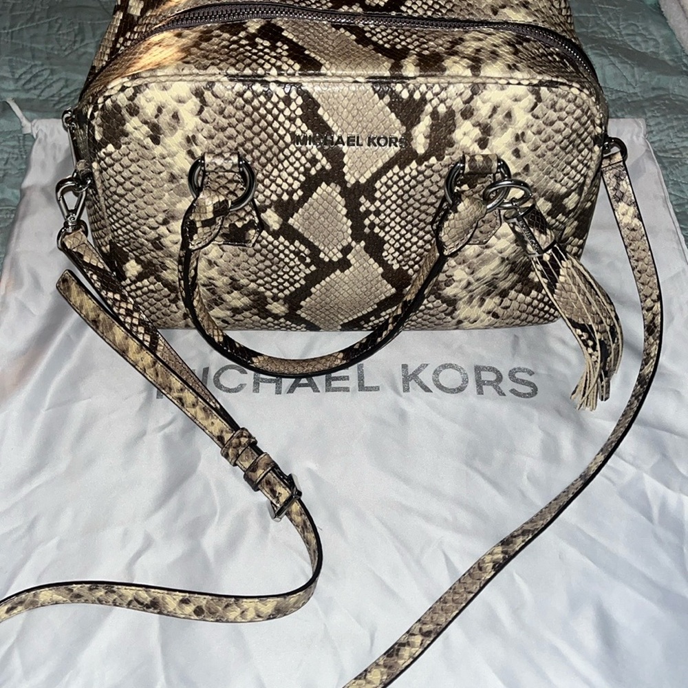 Michael Kors Snake Print Cross Body